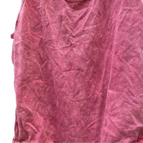 Zenana Acid Washed Racerback Tank Bodysuit I Size: 2X - Picture 4 of 12